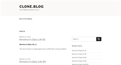 Desktop Screenshot of blog.clone-army.org