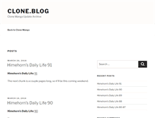 Tablet Screenshot of blog.clone-army.org